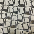 Tessuto broccato jacquard nero grigio Vantage